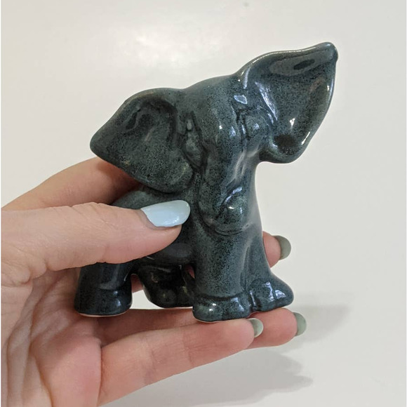 Vintage 40's 50's Ceramic Elephant Figurine by Walker Potteries of California - Picture 10 of 10